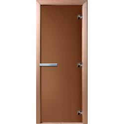 Дверь для бани DOORWOOD Бронза левое 2000*800 мм