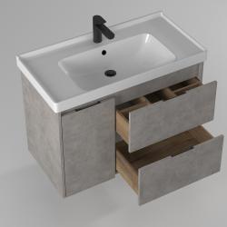 Тумба с раковиной BRIZ Чикаго 90 грей