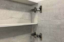 Зеркальный шкаф COMFORTY Никосия дуб белый 80*80 см