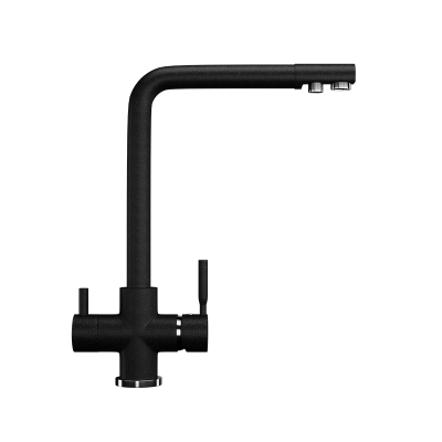 Смеситель для кухни ULGRAN Черный U-016-308 