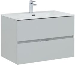 Тумба с раковиной AQUANET Алвита New 80 подвесная серый 