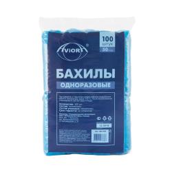 Бахилы одноразовые полиэтиленовые 100шт /Aviora/