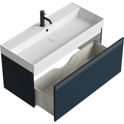 Тумба с раковиной AQWELLA Pure 100 серый 