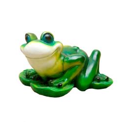 Фигурка для водоема Лягушка на кувшинке