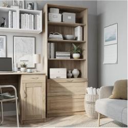 Стеллаж ШВЕДСКИЙ СТАНДАРТ Сириус Дуб Сонома 780*1900*348 мм 2.02.07.110.3