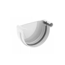 Заглушка желоба BRYZA Белый правая 125/110 мм