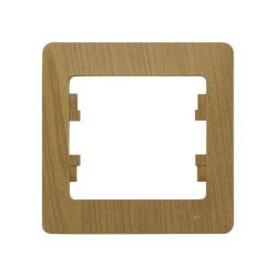 Рамка SYSTEME ELECTRIC Glossa 1 пост дуб GSL000501