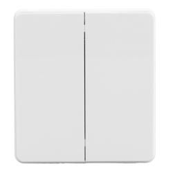 Выключатель KRANZ Round 2 клавиши перламутр KR-78-0706-1