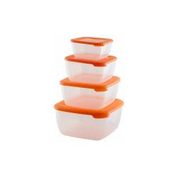 Набор контейнеров Лайт 4шт, 0,46л, 0,95л, 1,5л, 2,5л, /Полимербыт/