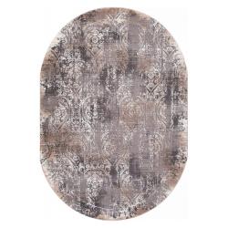 Ковер ARMINA 04078С GREY/BROWN овал размер 0,8 х 1,5 м