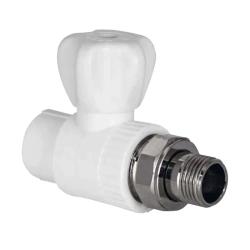 Кран шаровой ПП TEBO полипропилен прямой 20 мм 1/2"