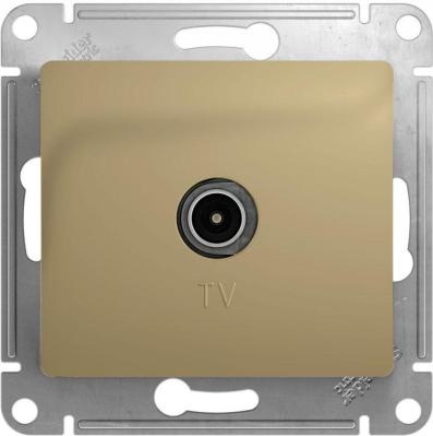 Механизм розетки телевизионной SYSTEME ELECTRIC Glossa коннектор титан