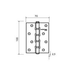 Петля врезная ADDEN BAU 4BB Черный