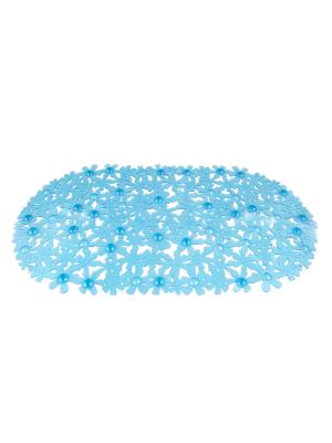 Spa-коврик для ванной VARMAX Цветы голубой 66*35 см Spa-коврик для ванной VARMAX Цветы голубой 66*35 см