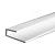 Профиль ПВХ финишный П-образный белый 2440*3 мм