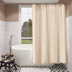 Штора для ванной FORA Полоска бежевый 180*180 см