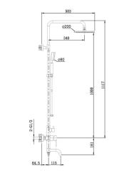 Душевая система ORANGE AP48-800NI