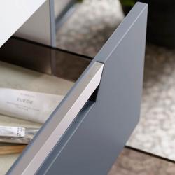 Тумба с раковиной AQWELLA Cube 90 серый