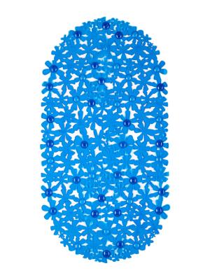 Spa-коврик для ванной VARMAX Цветы синий 66*35 см