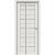 Дверь раздвижная TRIADOORS 3D Brush 502 мелинга белая остекленное 1950*800 мм