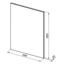 Зеркало AQUANET Lino 60 59*85 см