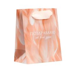 Пакет бум. 9*12*6,5см Поздравляю /10439759/Дарите Счастье/