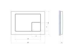 Клавиша смыва CERSANIT Corner