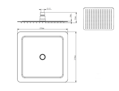 Верхний душ D&K DC1004853 