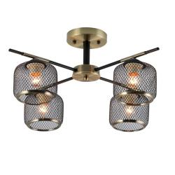 Люстра ЛАЙТ СФЕРА 07265/4 Bronze+black Бронза