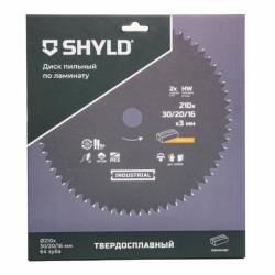 Диск пильный SHYLD 210*30/20/16 мм 64Т