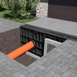 Пескоуловитель GIDROLICA Standart DN100 пластик 500*160*420 мм 