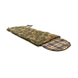 Мешок спальный (одеяло) EVEREST тк.Оксфорд, цв.Зеленый мох (до -15°C, 250x90 см, внутр.слой- бязь, наполнитель Alaska) (Изг.Skadi)