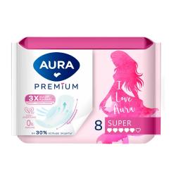 Прокладки гигиенические AURA Premium super 8 шт