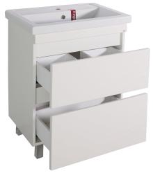 Тумба с раковиной АСБ-МЕБЕЛЬ Коста 60 ясень белый