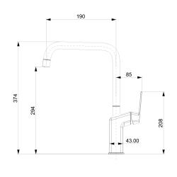 Cмеситель для кухни TOKITO 222201