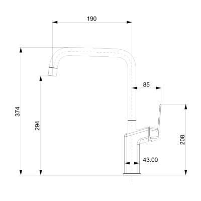 Cмеситель для кухни TOKITO 222201 Cмеситель для кухни TOKITO 222201