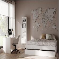 Стеллаж ШВЕДСКИЙ СТАНДАРТ Сириус Белый 390*1900*348 мм 2.02.07.140.1