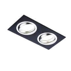 Светильник точечный AMBRELLA А601/2 сатин/черный