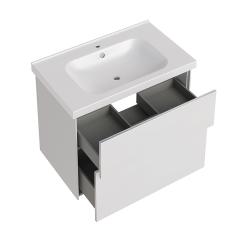 Тумба с раковиной ASB WOOD LINE Гранада 80 белый софт