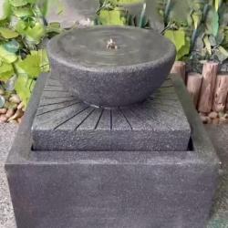 Фонтан GLQ Чаша Серый 37,5*37,5*23,5 см