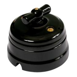 Выключатель ТМ МЕЗОНИНЪ 1-2 клавиши черный GE70401-05