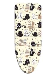 Чехол для гладильной доски VARMAX Cats Beige 135*48 см