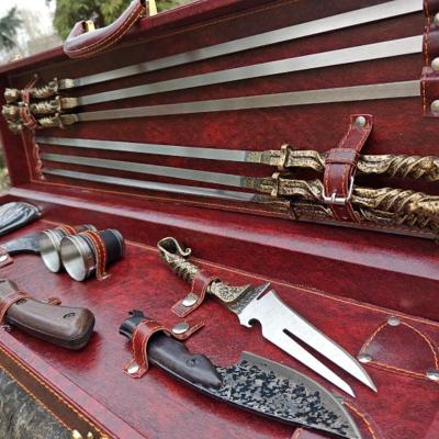 Набор шашлычный Чемодан Бордо