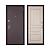 Дверь металлическая МАСТИНО Home eco правая 2050*960 мм