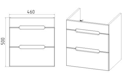 Тумба с раковиной VIANT Марсель 50