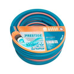 Шланг поливочный ПОЛИМЕР ШЛАНГ Prestige Голубой, оранжевый 3/4" 25 м