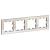 Рамка SYSTEME ELECTRIC Atlas design 4 поста жемчуг ATN000404