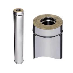 Дымоход-сэндвич FERRUM HF 30-50 AISI 430 0,8 мм 1 м 115/200 мм