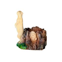 Кашпо Пень с сусликом