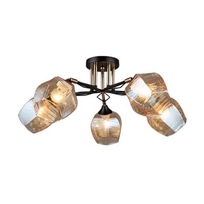 Люстра ЛАЙТ СФЕРА 3786/5 BK+FGD Черный